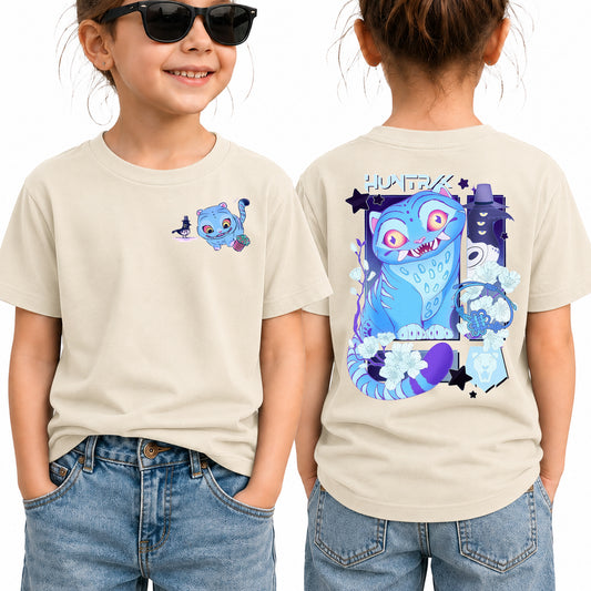 V2 Cute Derpy Tiger And Bird 2 Sided DTG Print Graphic Youth Shirt Sweatshirt Hoodie Unisex Kpop Hunter Fan Art