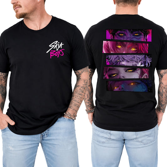 (ALDULT SIZE) Saja Boy 2 Sided DTG Print Graphic Shirt Sweatshirt Hoodie Unisex Kpop Hunter Fan Art