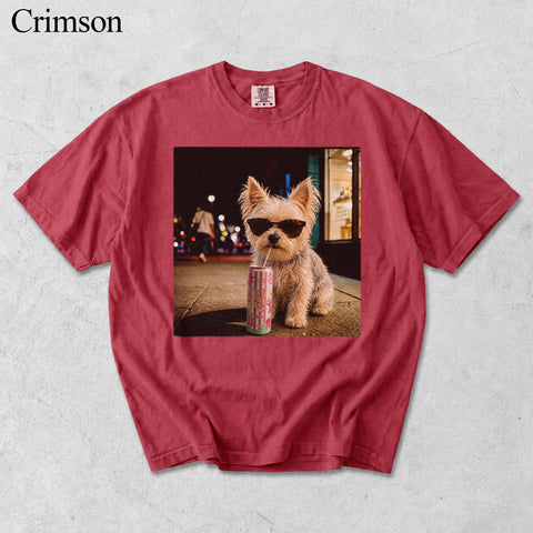 Comfort Colors Custom Pet Drinking Portrait II Shirt