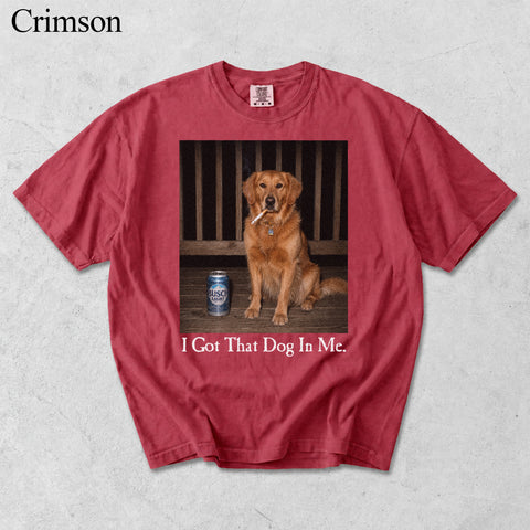 Comfort Colors I Got That Dog In Me Custom Pet Portrait Shirt