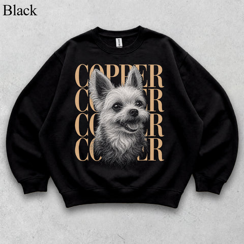 Comfort Colors Custom Pet Photo With Name II Vintage Shirt