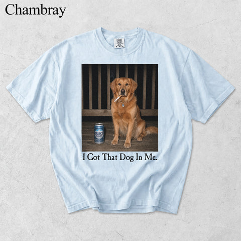 Comfort Colors I Got That Dog In Me Custom Pet Portrait Shirt