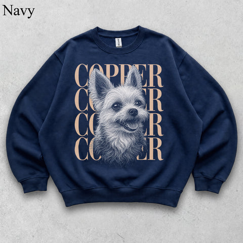 Comfort Colors Custom Pet Photo With Name II Vintage Shirt
