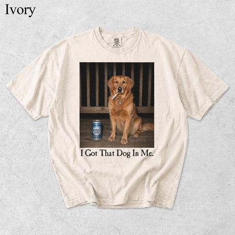Comfort Colors I Got That Dog In Me Custom Pet Portrait Shirt