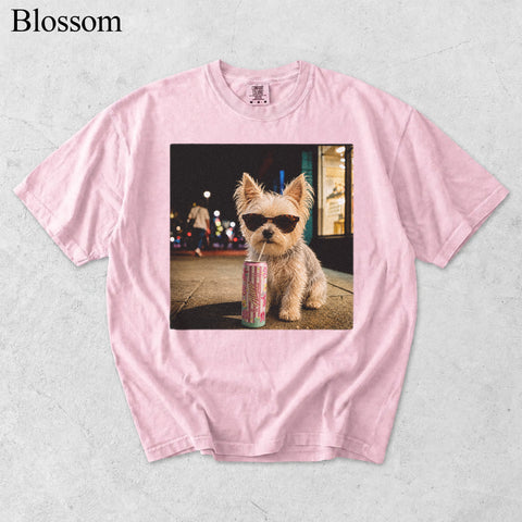 Comfort Colors Custom Pet Drinking Portrait II Shirt