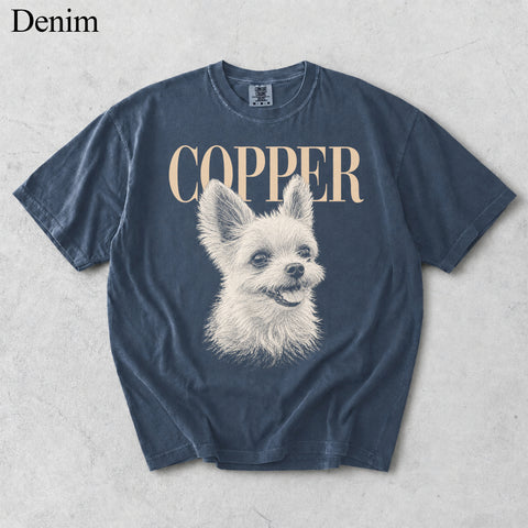 Comfort Colors Custom Pet Photo With Name Vintage Shirt