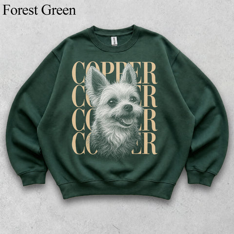 Comfort Colors Custom Pet Photo With Name II Vintage Shirt