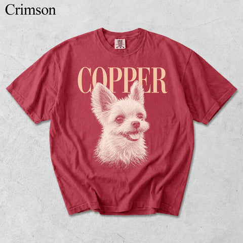 Comfort Colors Custom Pet Photo With Name Vintage Shirt