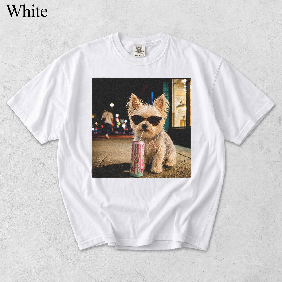 Comfort Colors Custom Pet Drinking Portrait II Shirt