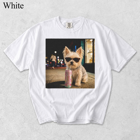 Comfort Colors Custom Pet Drinking Portrait II Shirt