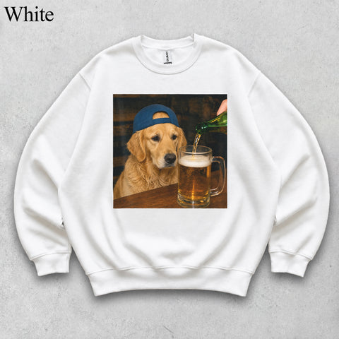 Comfort Colors Custom Pet Photo Seeing Beer Portrait Shirt