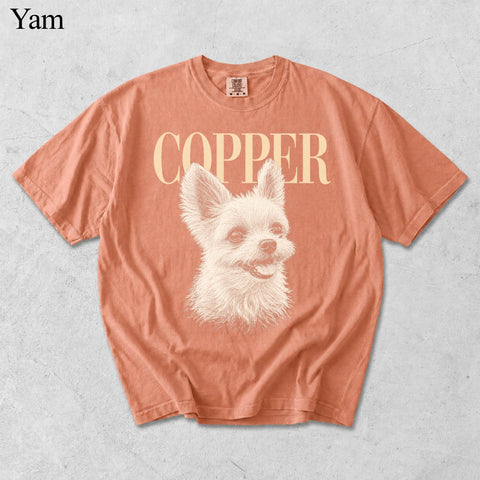 Comfort Colors Custom Pet Photo With Name Vintage Shirt