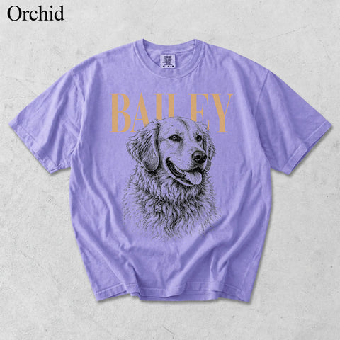 Comfort Colors Custom Pet Photo With Name Vintage Shirt