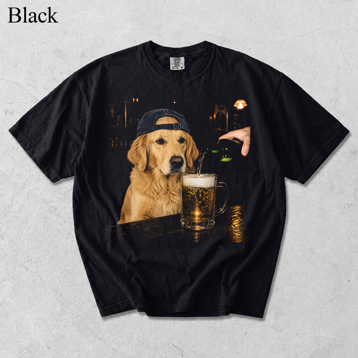 Comfort Colors Custom Pet Photo Drinking Beer Vintage Shirt