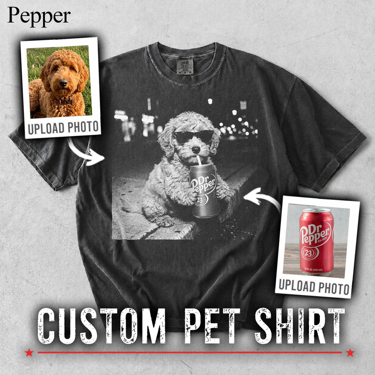 Comfort Colors Custom Pet Drinking Vintage Shirt
