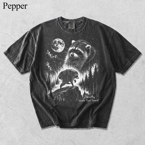 Jimothy Raccoon Vintage Shirt, Seattle Feral Legend Animal Lover Gift