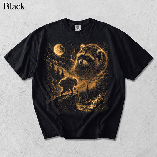 Jimothy Raccoon Moon Shirt, Vintage Seattle Feral Legend Animal Lover Gift