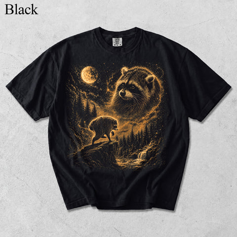 Jimothy Raccoon Moon Shirt, Vintage Seattle Feral Legend Animal Lover Gift