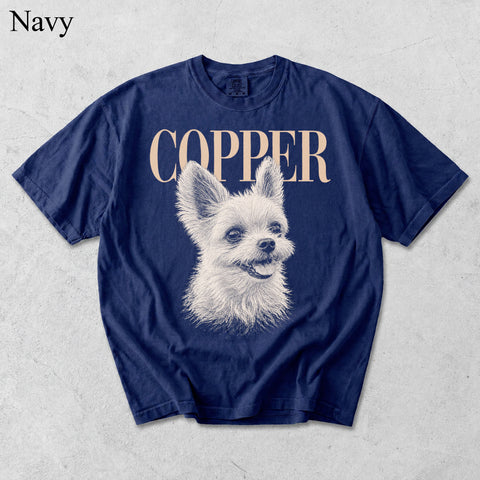 Comfort Colors Custom Pet Photo With Name Vintage Shirt