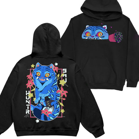 Cute Derpy Tiger And Bird 2 Sided DTG Print Graphic Youth Shirt Sweatshirt Hoodie Unisex Kpop Hunter Fan Art
