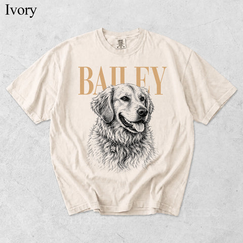 Comfort Colors Custom Pet Photo With Name Vintage Shirt