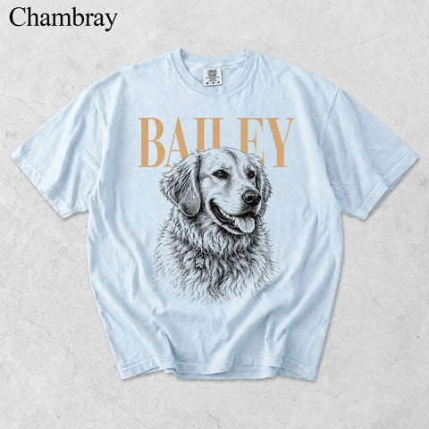 Comfort Colors Custom Pet Photo With Name Vintage Shirt