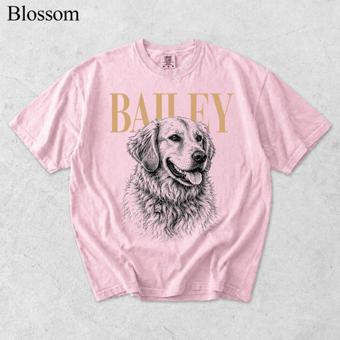 Comfort Colors Custom Pet Photo With Name Vintage Shirt