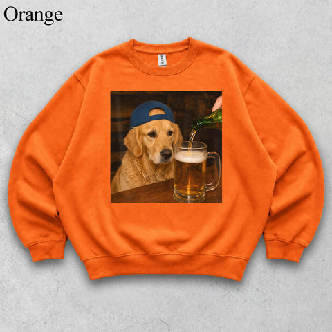 Comfort Colors Custom Pet Photo Seeing Beer Portrait Shirt