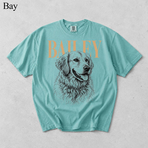Comfort Colors Custom Pet Photo With Name Vintage Shirt