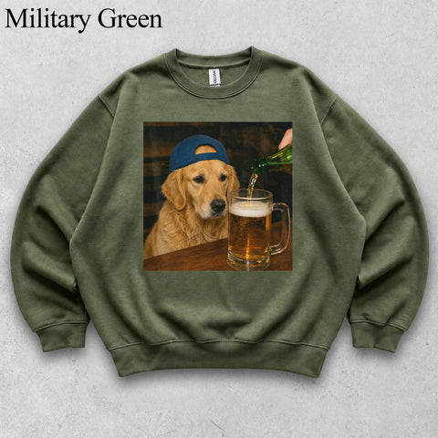 Comfort Colors Custom Pet Photo Seeing Beer Portrait Shirt