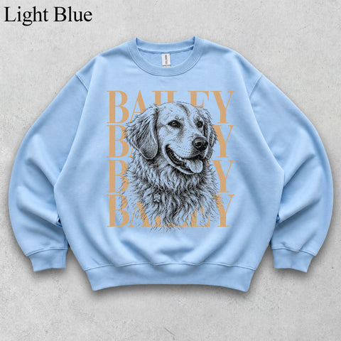 Comfort Colors Custom Pet Photo With Name II Vintage Shirt