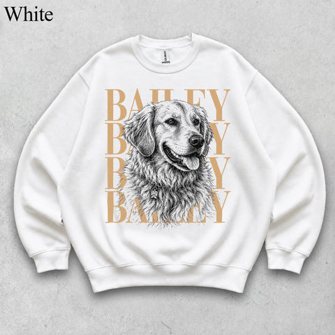 Comfort Colors Custom Pet Photo With Name II Vintage Shirt