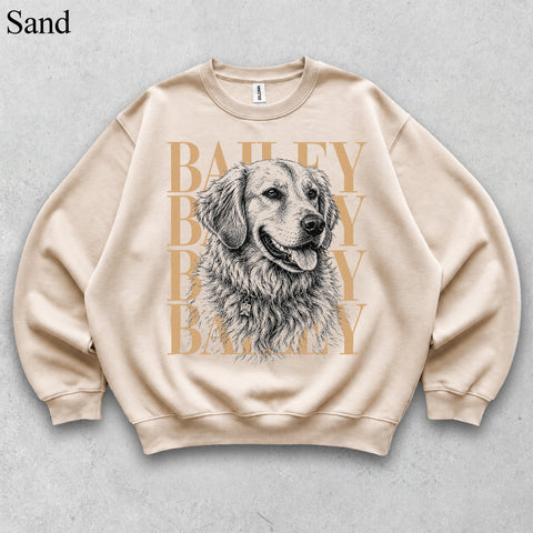 Comfort Colors Custom Pet Photo With Name II Vintage Shirt