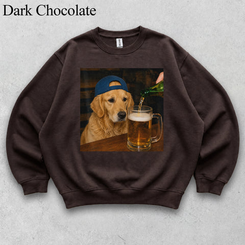 Comfort Colors Custom Pet Photo Seeing Beer Portrait Shirt