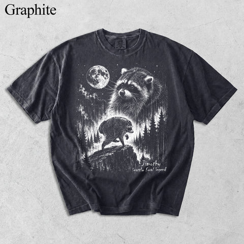 Jimothy Raccoon Vintage Shirt, Seattle Feral Legend Animal Lover Gift