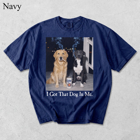 Comfort Colors I Got That Dog In Me Custom Two Pet Portrait Shirt