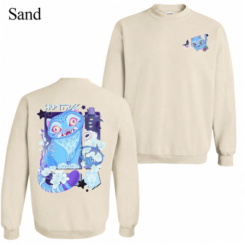 V2 Cute Derpy Tiger And Bird 2 Sided DTG Print Graphic Youth Shirt Sweatshirt Hoodie Unisex Kpop Hunter Fan Art