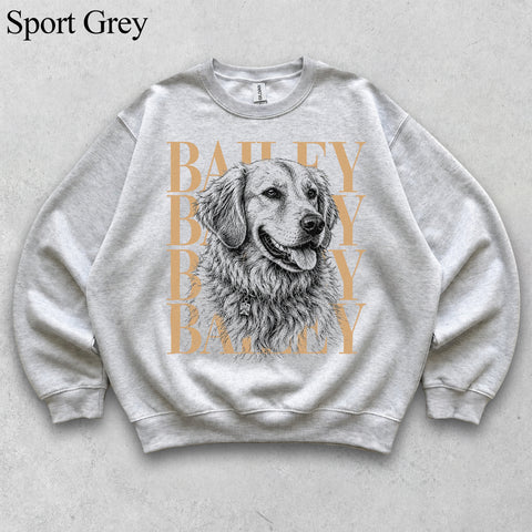 Comfort Colors Custom Pet Photo With Name II Vintage Shirt