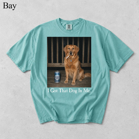 Comfort Colors I Got That Dog In Me Custom Pet Portrait Shirt