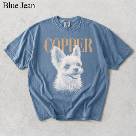 Comfort Colors Custom Pet Photo With Name Vintage Shirt