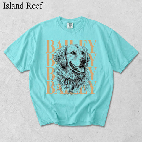 Comfort Colors Custom Pet Photo With Name II Vintage Shirt