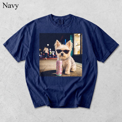 Comfort Colors Custom Pet Drinking Portrait II Shirt
