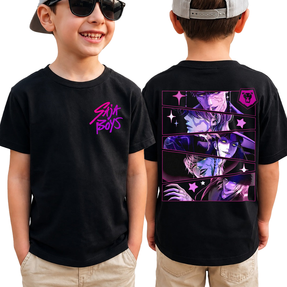 V2 Saja Boy 2 Sided DTG Print Graphic Youth Shirt Sweatshirt Hoodie Unisex Kpop Hunter Fan Art