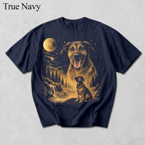 Comfort Colors Custom Pet Photo Howling to The Moon II Vintage Shirt