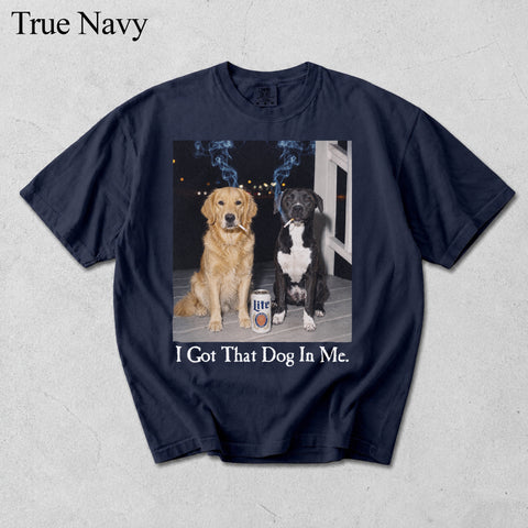 Comfort Colors I Got That Dog In Me Custom Two Pet Portrait Shirt