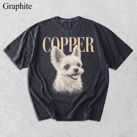 Comfort Colors Custom Pet Photo With Name Vintage Shirt