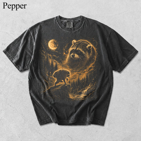 Jimothy Raccoon Moon Shirt, Vintage Seattle Feral Legend Animal Lover Gift