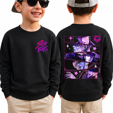 V2 Saja Boy 2 Sided DTG Print Graphic Youth Shirt Sweatshirt Hoodie Unisex Kpop Hunter Fan Art