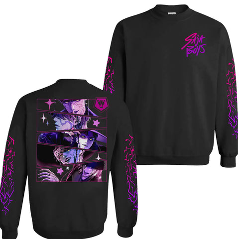 Limited V2 Saja Boy Sleeves Youth Hoodie Sweatshirt Unisex Kpop Hunter Graphic Fan Art