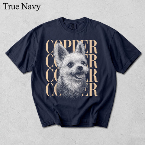 Comfort Colors Custom Pet Photo With Name II Vintage Shirt